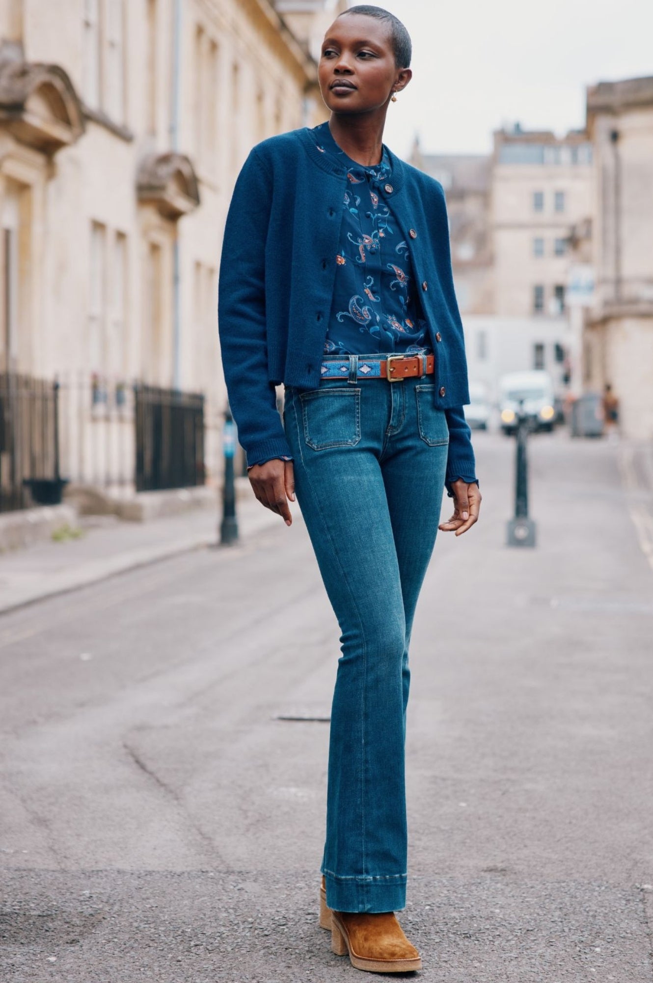 Kick Flare Jeans | Mid Rise Denim Pants for Women | Perfect for Casual Outfits & Boho Style