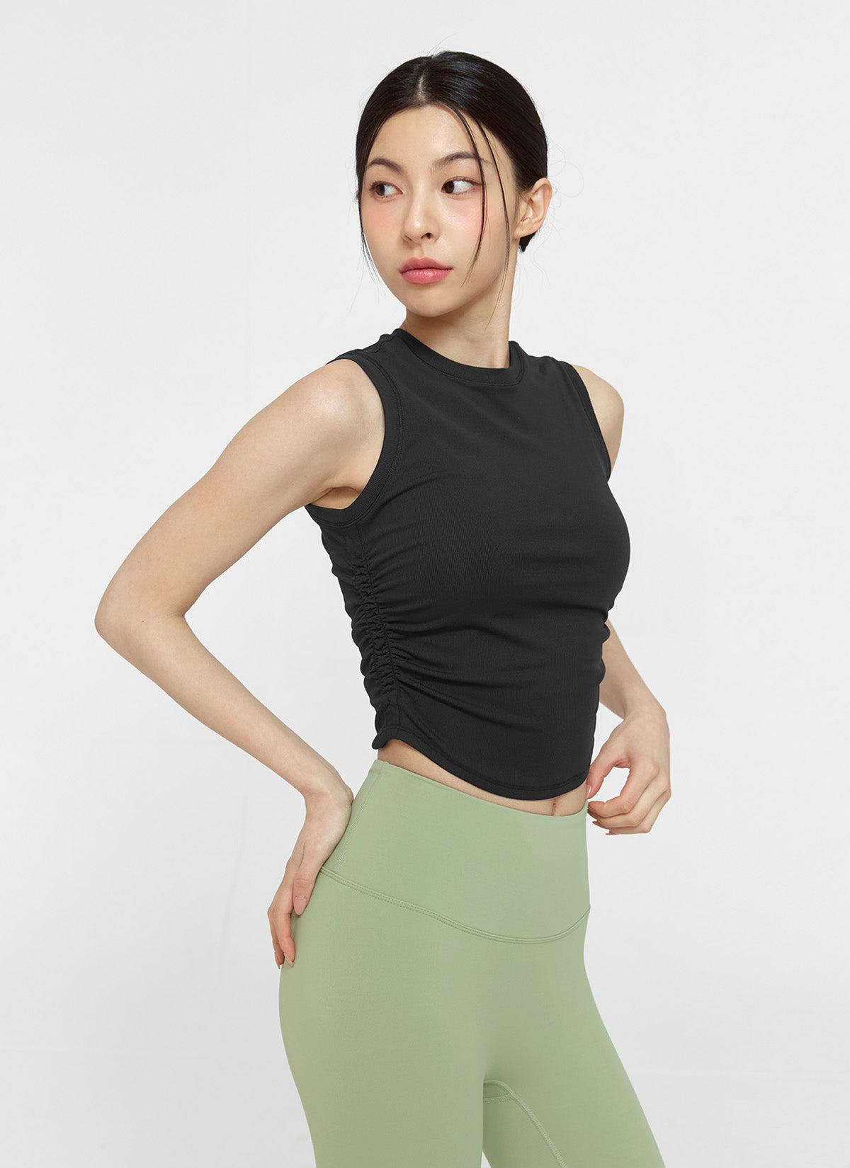 Relax Shirring Sleeveless Top for Women - Comfortable Summer Blouse for Casual Wear, Beach Outings & Date Nights