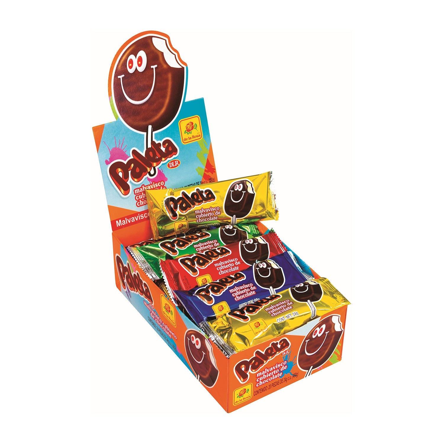 De La Rosa Paleon Bombon Mexican Candy | 20ct Box (20 Pieces) - Perfect for Parties, Gifts & Snacking