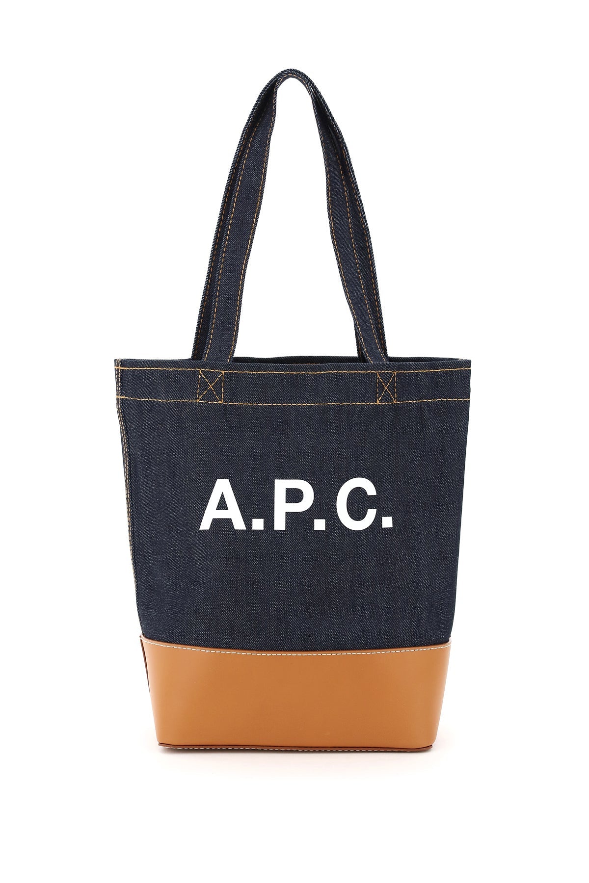 A.P.C. Axel Small Denim Tote Bag for Women - Stylish & Durable Crossbody Shoulder Bag for Work, Travel & Everyday Use