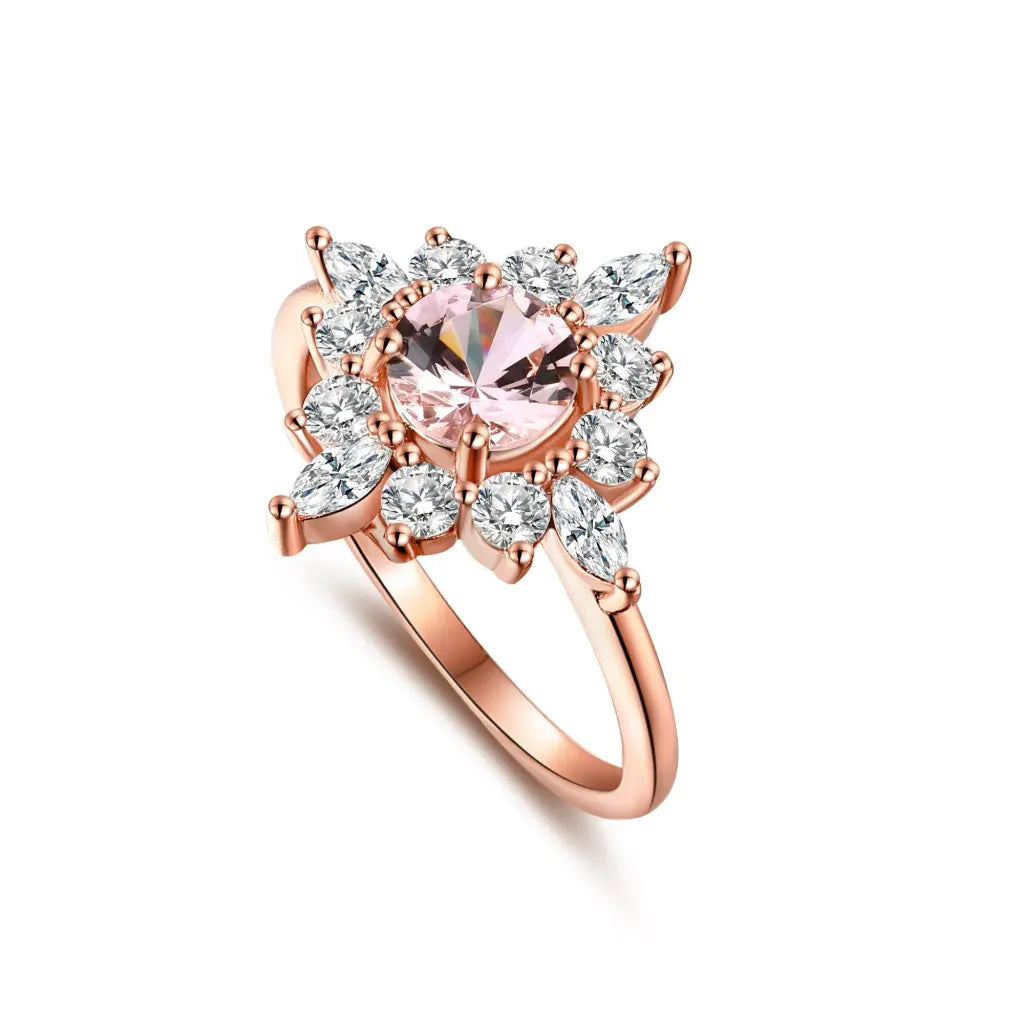 Anna Ring Blush - Elegant Rose Gold Plated Fashion Ring for Women | Perfect for Date Night, Parties & Everyday Wear