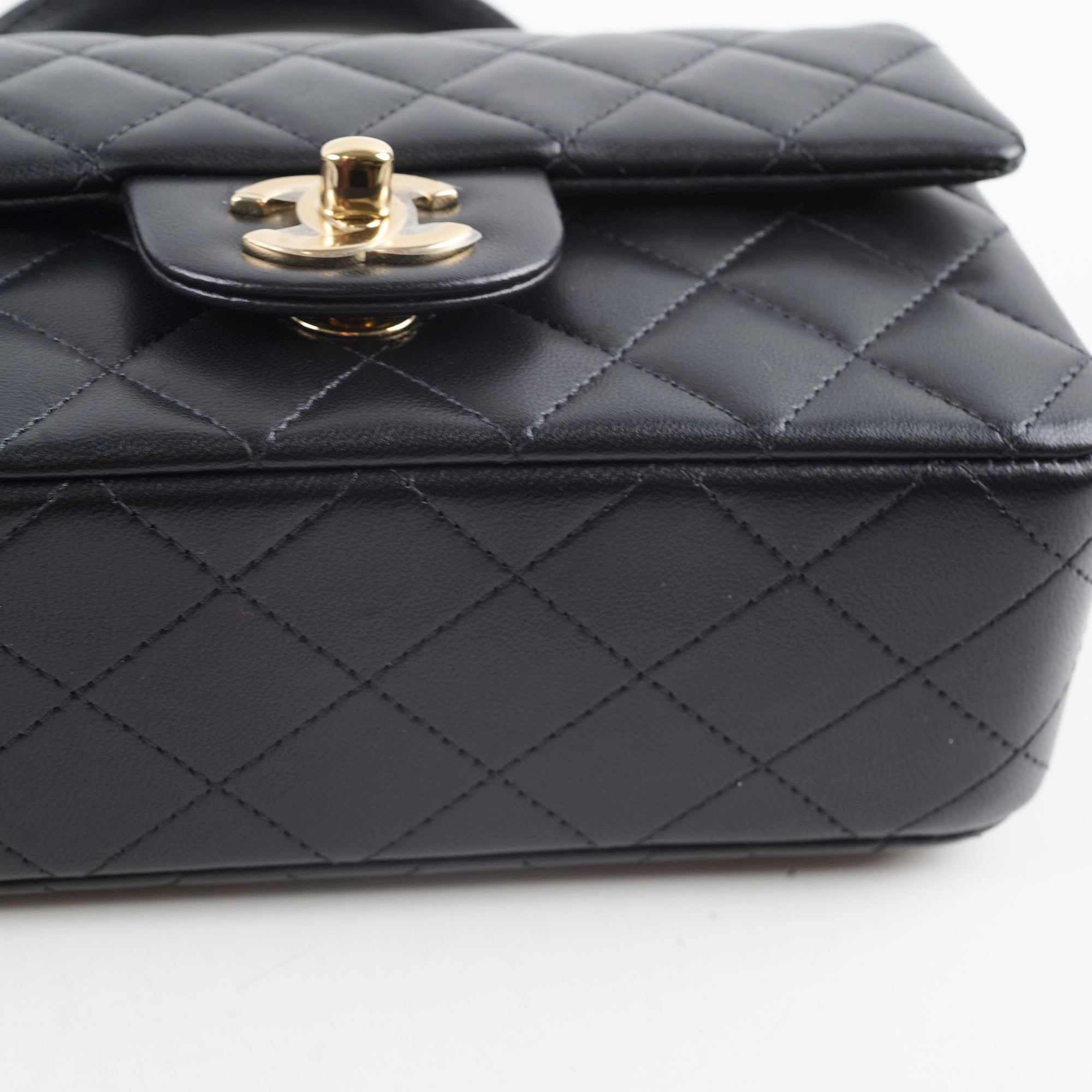 Chanel Mini Rectangular Top Handle Bag Black Microchipped - Luxury Designer Crossbody Purse for Women, Perfect for Date Night & Special Occasions