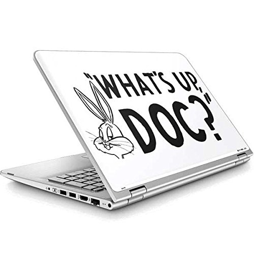Skinit Officially Licensed Bugs Bunny Laptop Skin for HP Envy x360 15t-w200 Touch Convertible - 'What's Up Doc' Design - Perfect for Work, School, and Travel