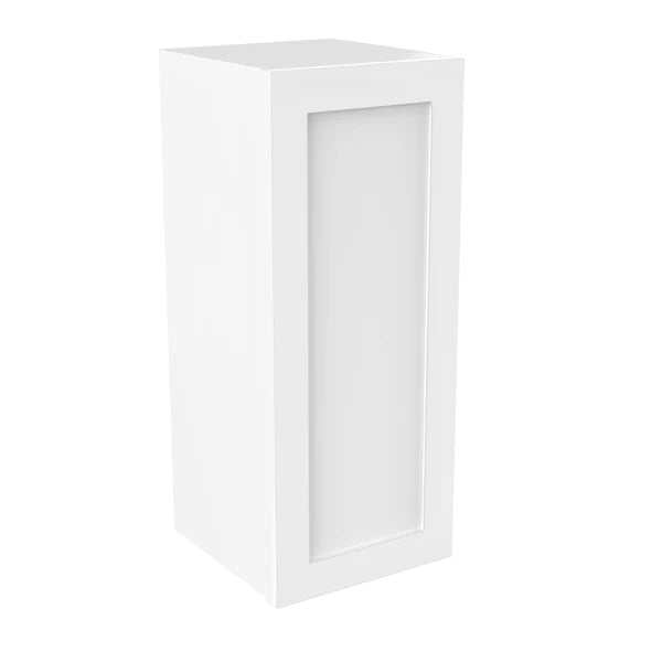 30 Inch Wall Cabinet - 12W x 30H x 12D - Aria White Shaker Style RTA Kitchen Storage - Perfect for Bathroom, Laundry Room & Home Organization