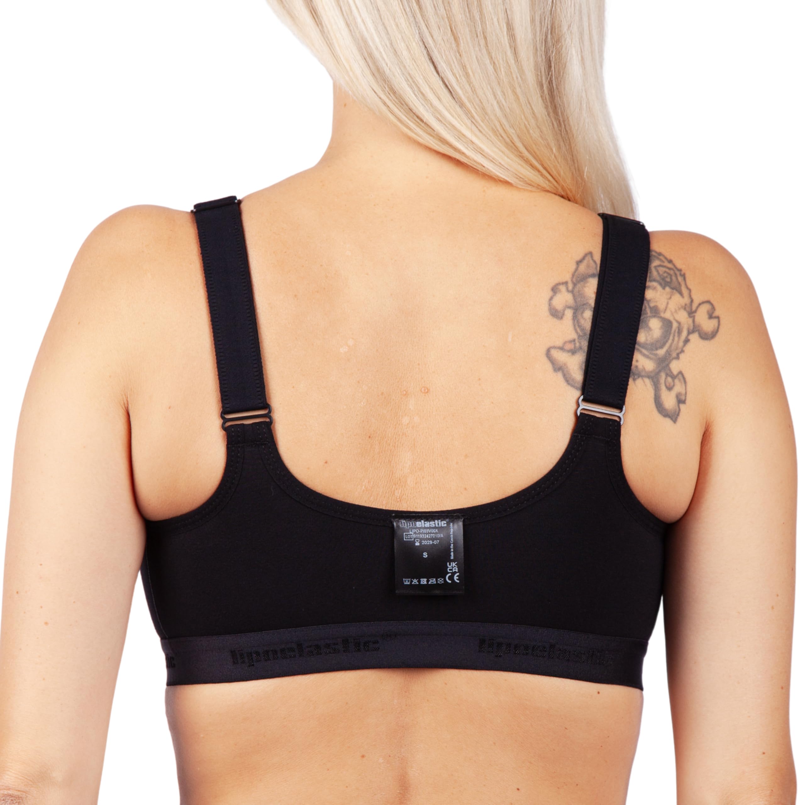 LIPOELASTIC PI Active Mastectomy Bra for Women - Post Surgery Front Closure Compression Bra | Comfortable Recovery After Breast Surgery & Lumpectomy
