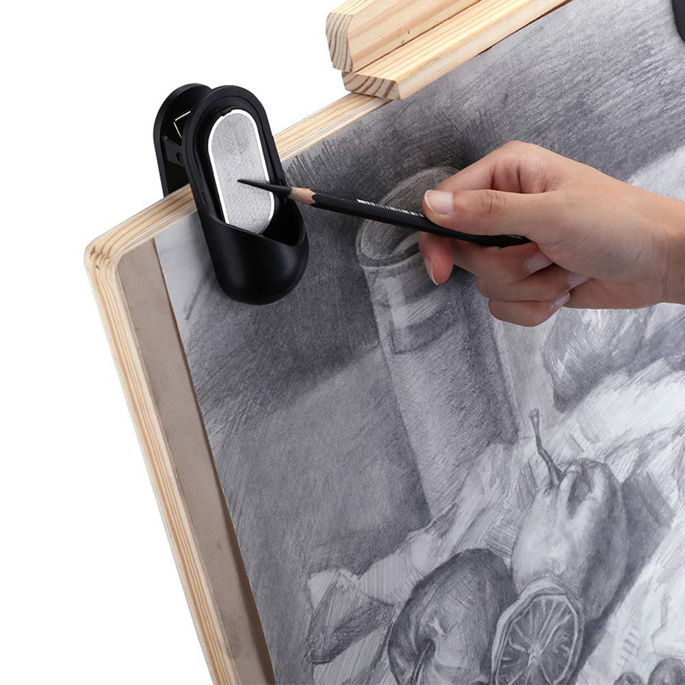 BXT Premium Charcoal Pencil Sharpener - Graphite Lead Sandpaper Sharpener with Sketch Paper Clamp - Art Drawing Tool for Artists & Beginners - Perfect for Sketching, Shading & Professional Artwork