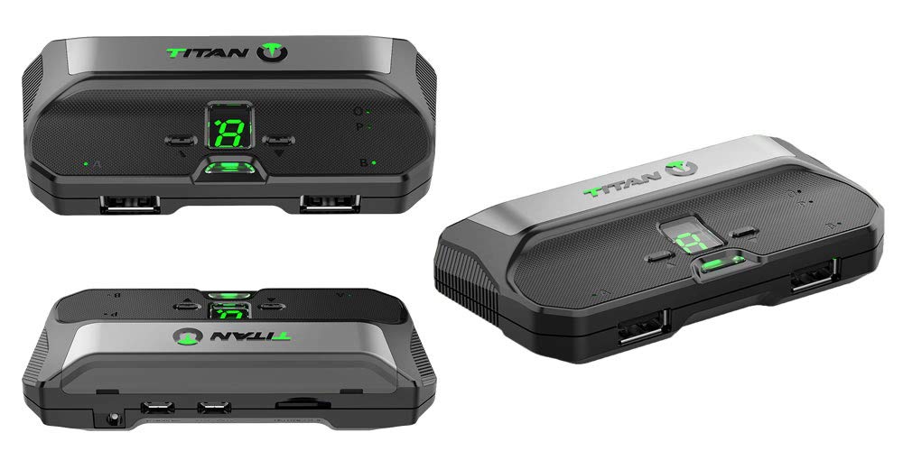 Titan Two Device - Advanced Programmable Gaming Adapter for PS4, PS3, Xbox One, 360 & Switch | Scripts, Macros, Mods & Remapping | Keyboard & Mouse Support | Perfect for Competitive Gaming & Console Modding