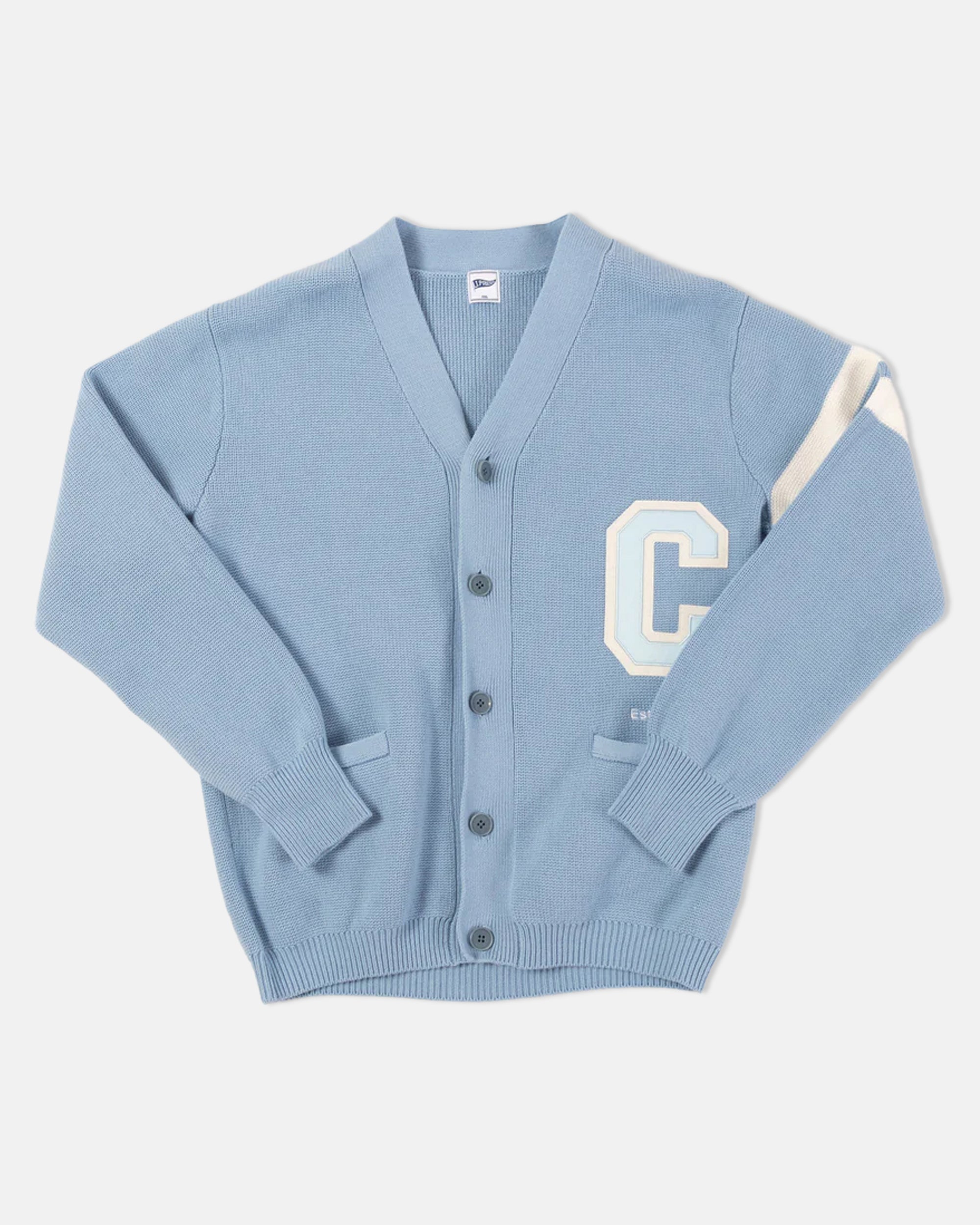 Columbia Men's Trim Fit Varsity Style Cotton Cardigan Sweater - Lightweight & Comfortable for Casual Wear, Office, and Outdoor Activities