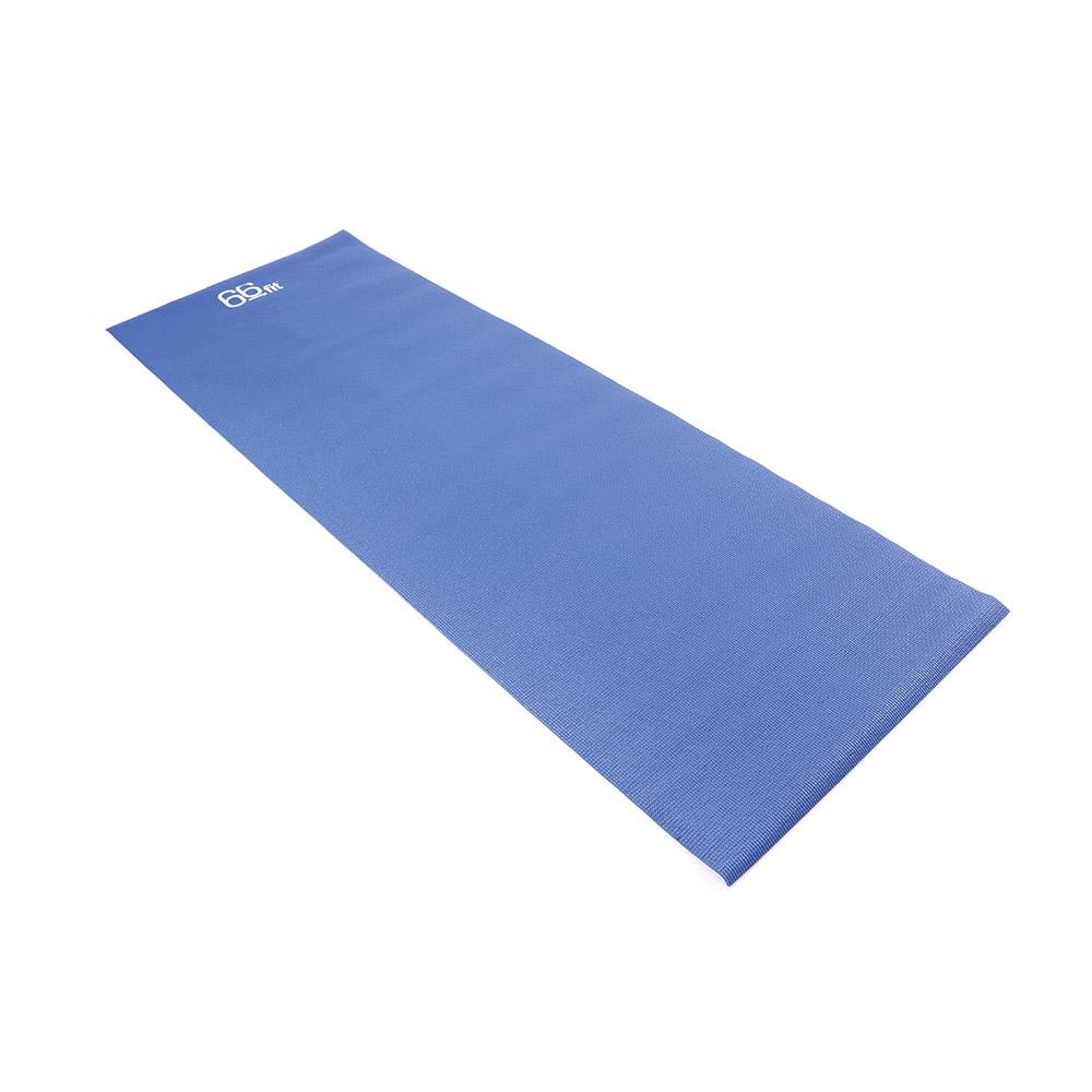 66Fit Non-Slip Yoga Mat with Carry Bag - Extra Thick 6mm Premium TPE Exercise Mat for Home & Studio Workouts, Pilates, Stretching - Lightweight & Portable (Ocean Blue)