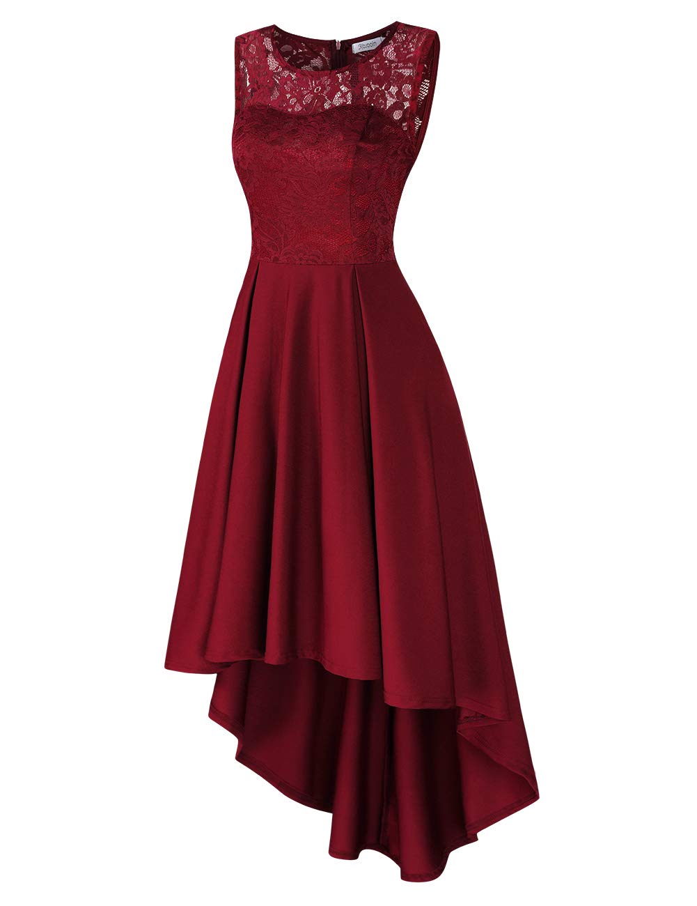 Elegant Kojooin Women's Evening Dress - Long Lace Bridesmaid & Wedding Cocktail Dress with Irregular Hem (Eco-Friendly Reusable Packaging) | Perfect for Formal Events, Parties, and Special Occasions