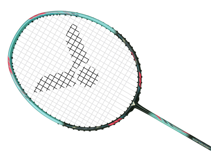 Victor Thruster K 7U Unstrung Badminton Racket - Lightweight Carbon Fiber Badminton Racquet for Professional Players [Aquamarine] TK 7U - Perfect for Tournaments & Training Sessions