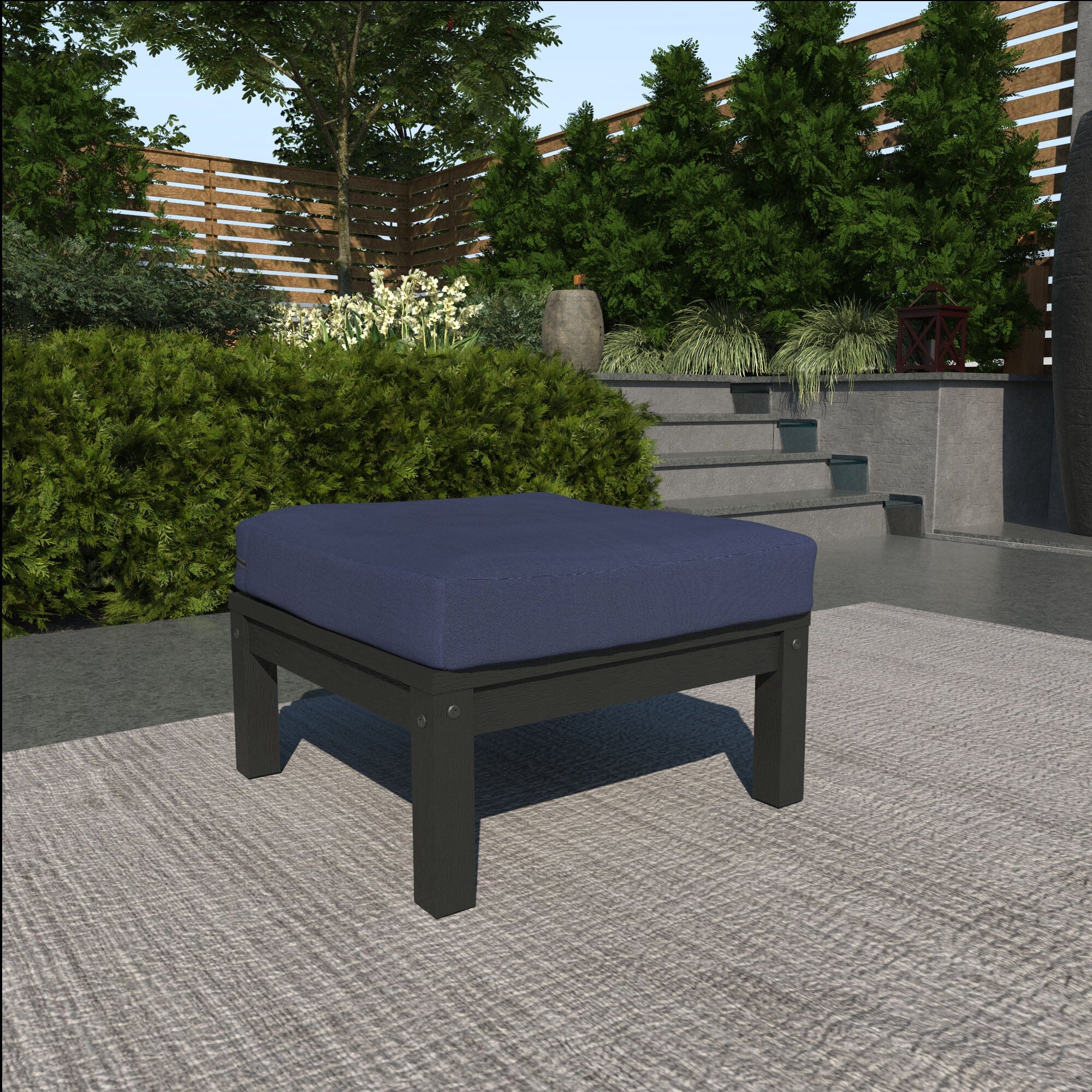 Custom Deep Seating Ottoman - Premium Comfort for Living Room, Patio & Lounge Areas - Perfect for Relaxing & Entertaining