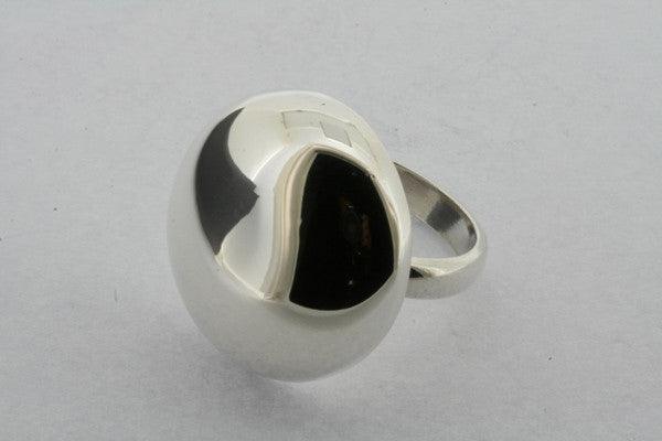 Sterling Silver Bubble Disc Ring - Elegant Stackable Jewelry for Women, Perfect for Everyday Wear & Special Occasions