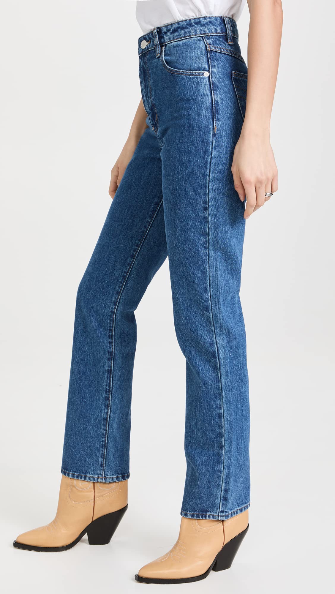 Rolla's Women's Original Straight Leg Jeans - Classic Comfort Fit Denim Pants for Casual Wear & Everyday Style