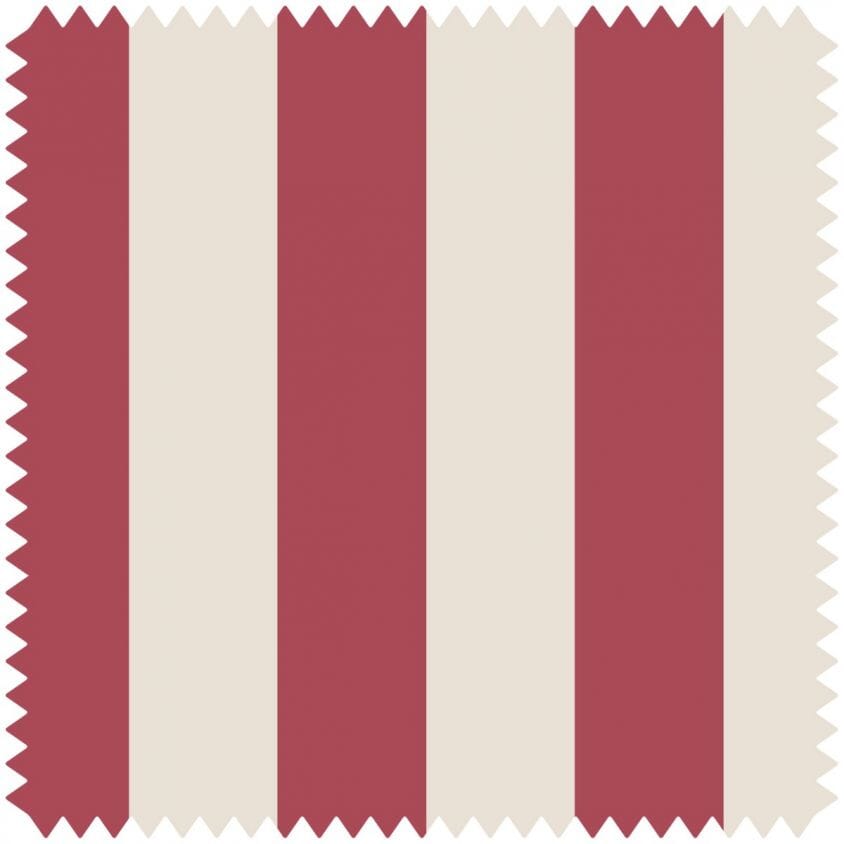 TREMATON Jacquard Fabric Stripe Samples - Carmine Red Textile Swatches for Upholstery, Curtains & Home Decor