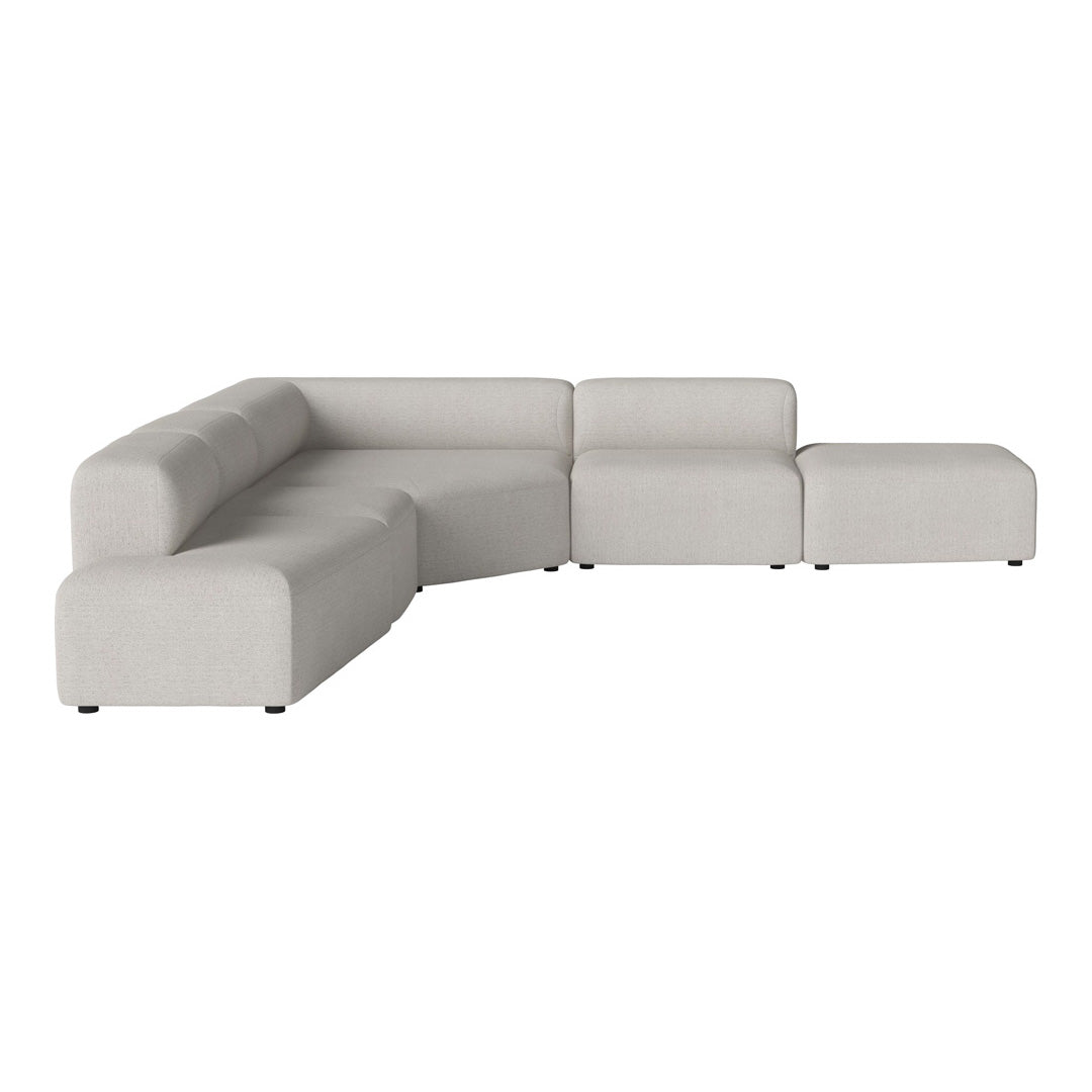 Modern L-Shaped Angle Corner Sofa with Open End & Chaise Lounge - Perfect for Small Spaces, Living Room, Apartment & Home Theater Seating