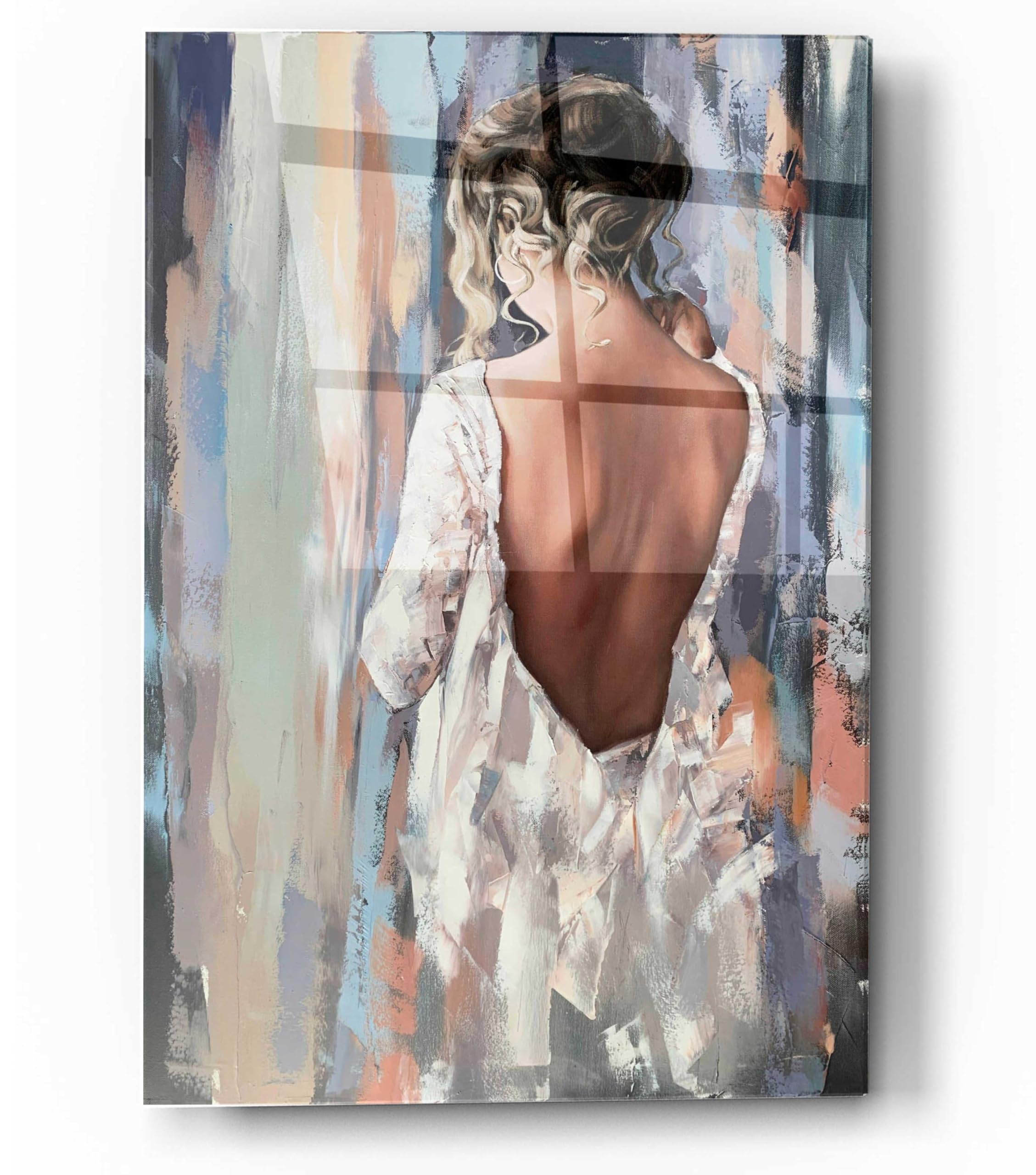 Epic 'Lavender' Acrylic Glass Wall Art by Alexander Gunin - 12x16 Inches Modern Home Decor for Living Room, Bedroom & Office