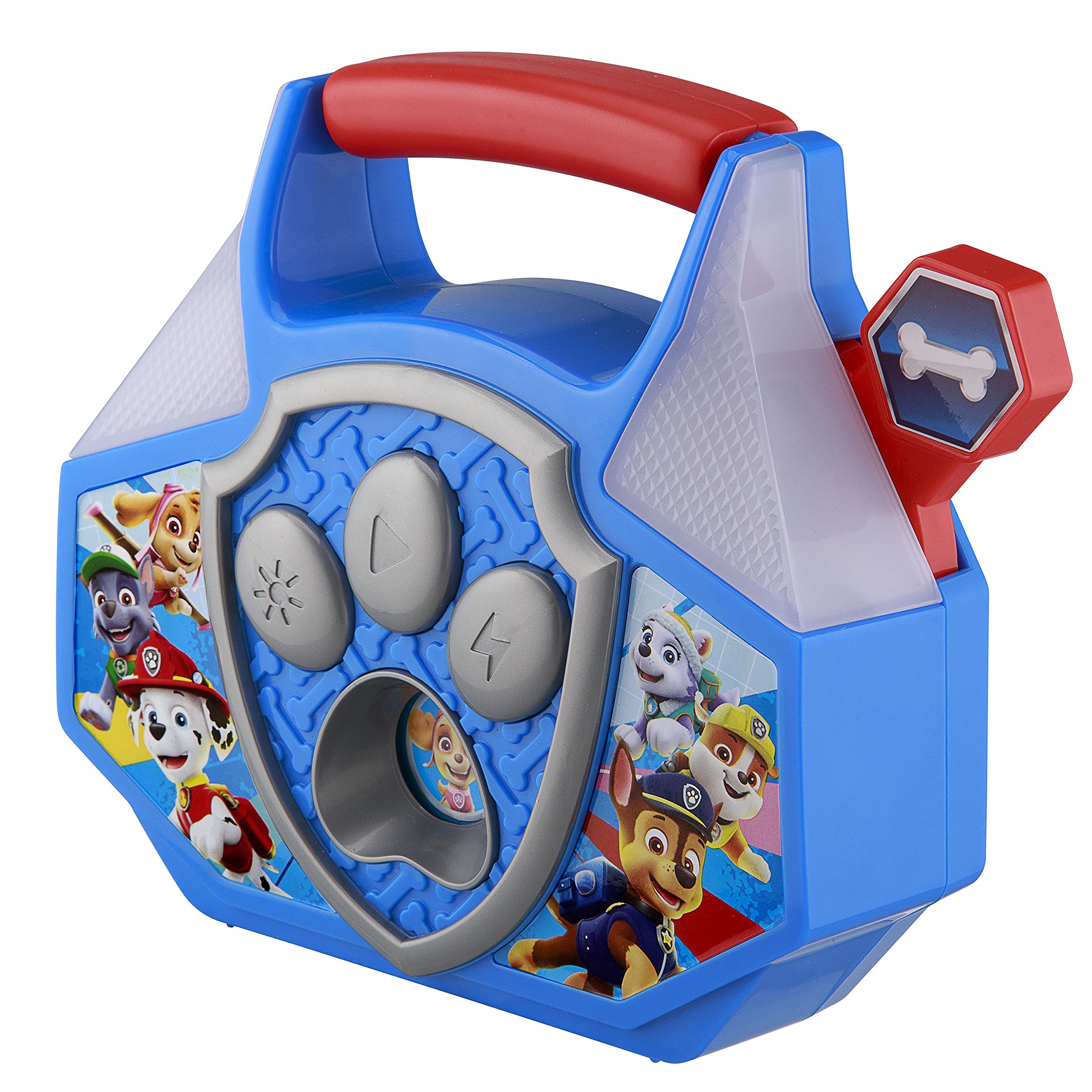 Paw Patrol Kids Bluetooth Speaker with Built-in Music, Flashing LED Lights & Sound Effects - Portable Mini Boombox for Boys & Girls, Perfect for Birthday Gifts, Pool Parties & Indoor Playtime