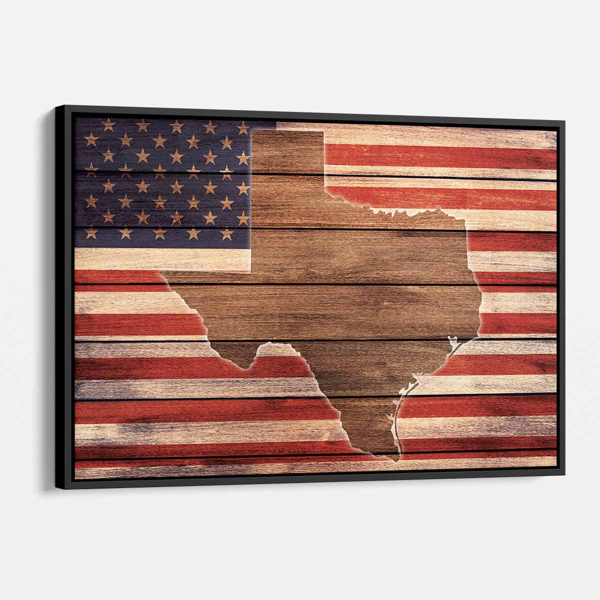 Red Texas Map Wall Art Canvas - 56 Inch Large Texas State Decor for Home & Office - Perfect for Living Room, Bedroom, or Texas-Themed Spaces