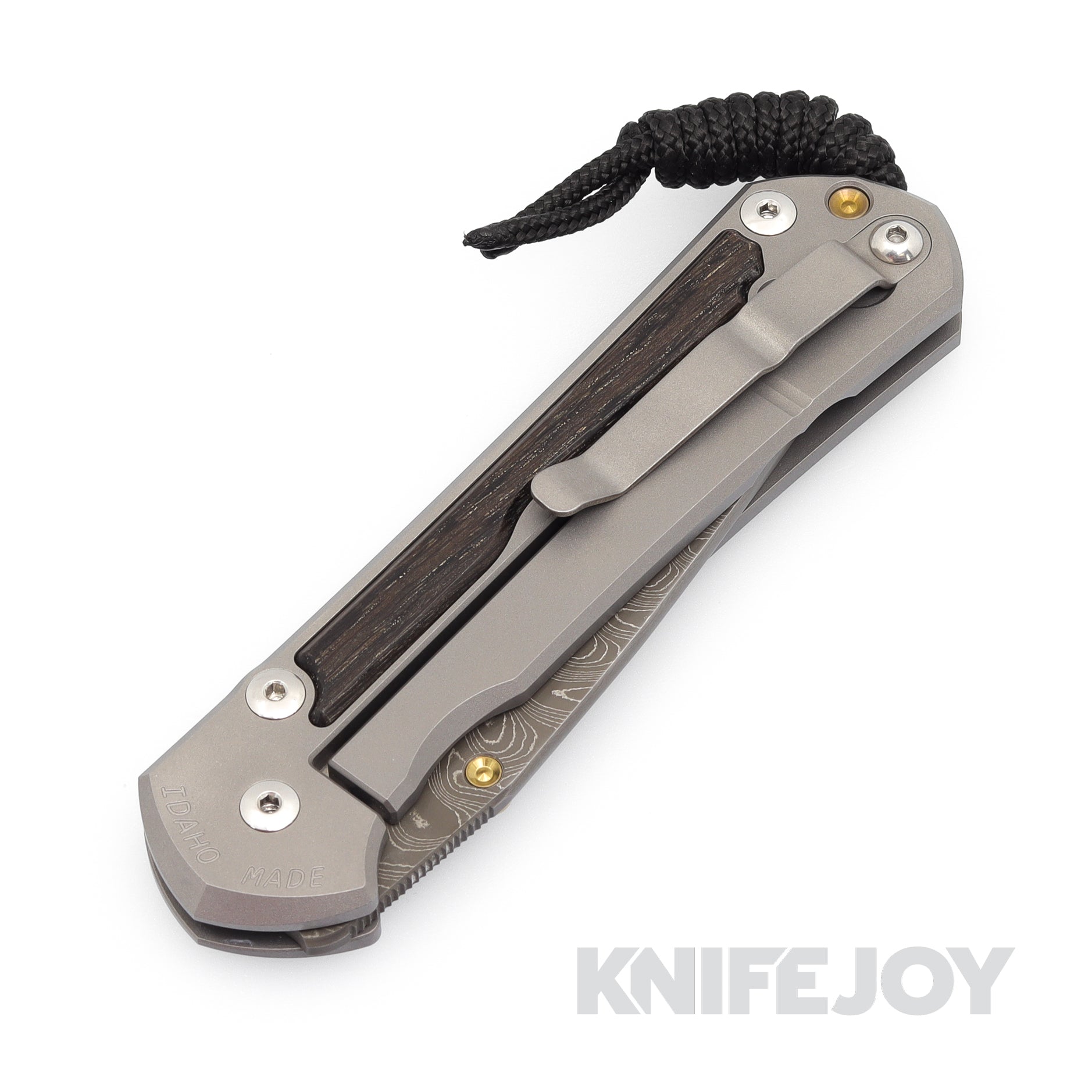 Chris Reeve Knives Large Sebenza 31 Left Hand Drop Point Damascus Folding Knife with Bog Oak Handles - Perfect for EDC, Outdoor Adventures & Collectors