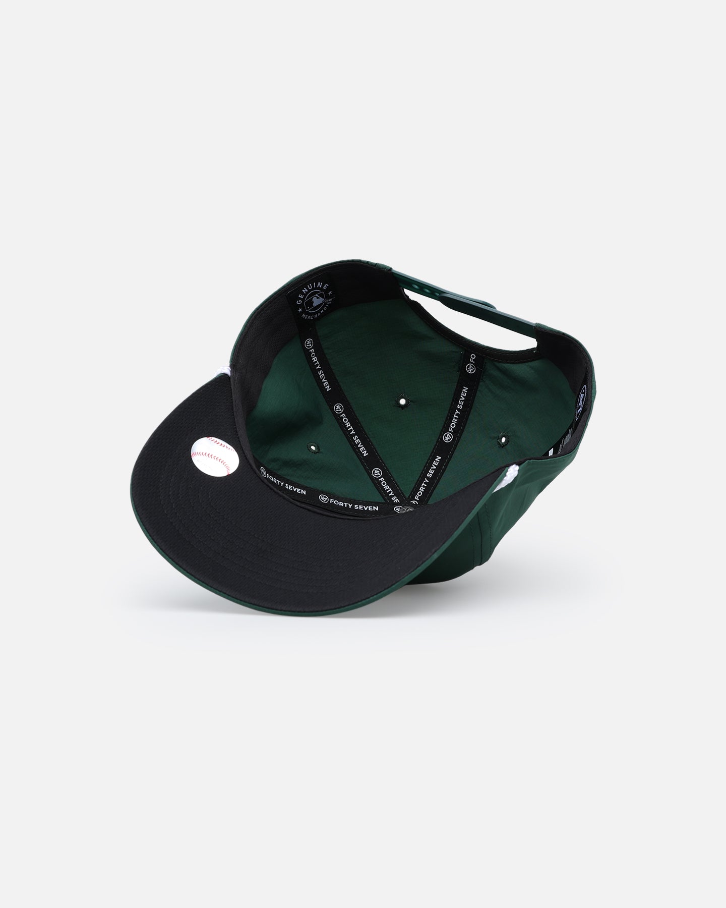 47 Brand Oakland Athletics Brrr° Fairway '47 Hitch Snapback Dark Green Hat - Official MLB Baseball Cap for Men & Women - Perfect for Game Day, Sports Events & Streetwear Fashion