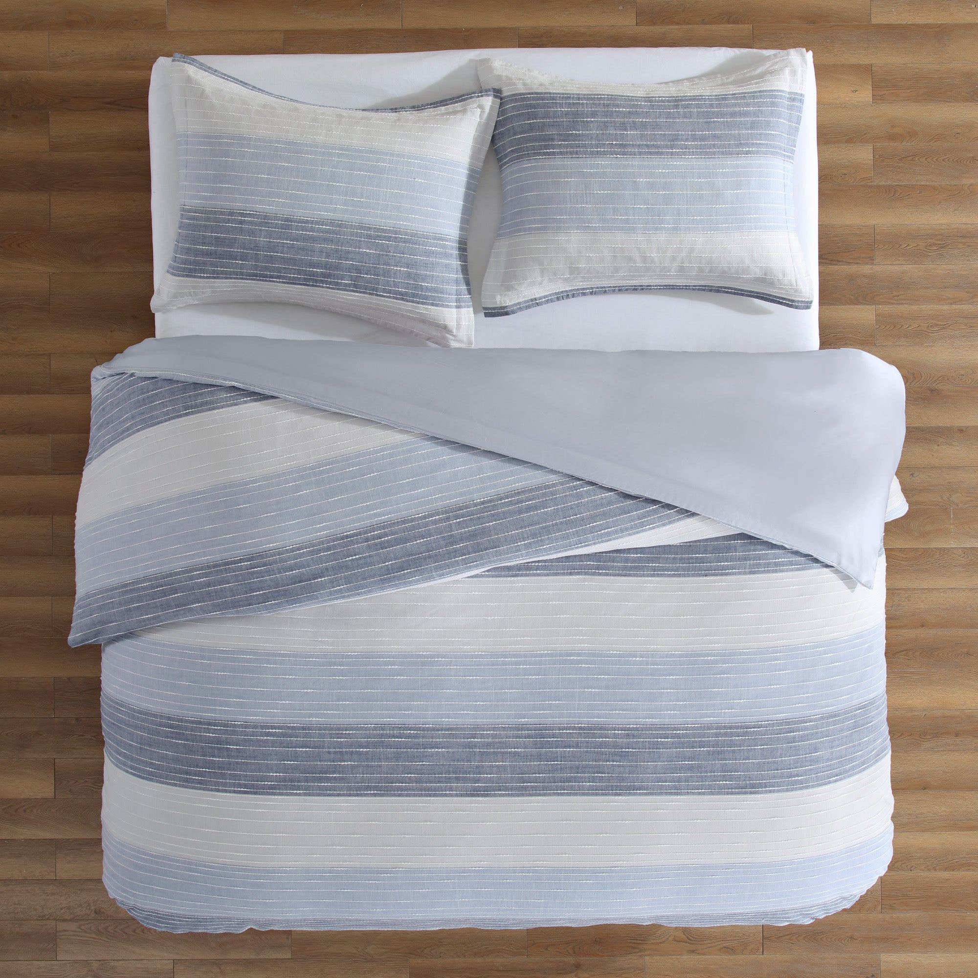 Sand Stripes Duvet Cover Set - Soft & Breathable Bedding Set with Pillowcases - Perfect for Modern Bedroom, Guest Room & Dorm Decor