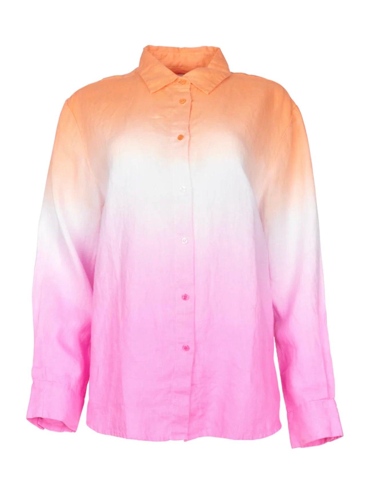 Cindy Shirt In Papaya - Stylish Women's Casual Blouse for Summer Outfits & Office Wear
