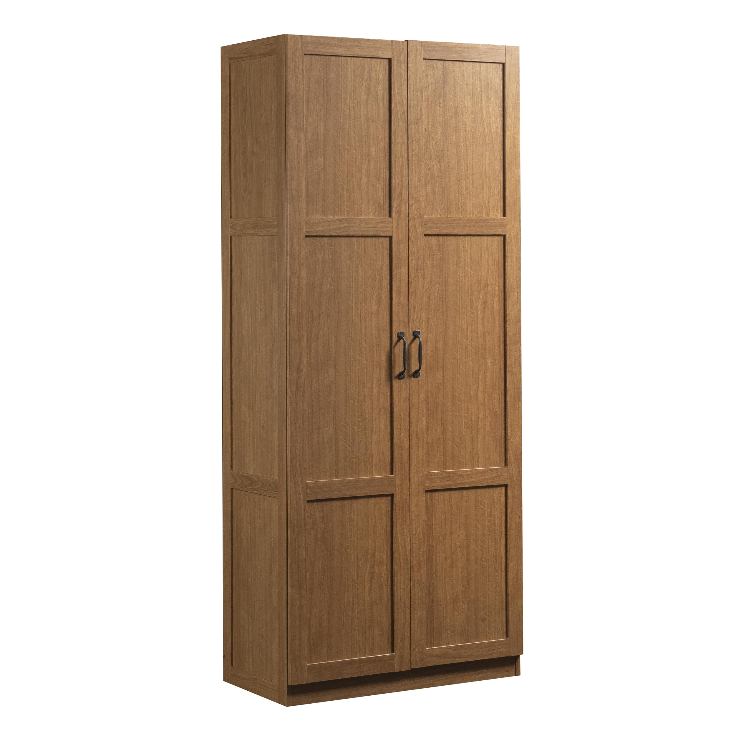 Sauder Storage Cabinet with Adjustable Shelves - Kitchen & Bathroom Organizer in Highland Oak