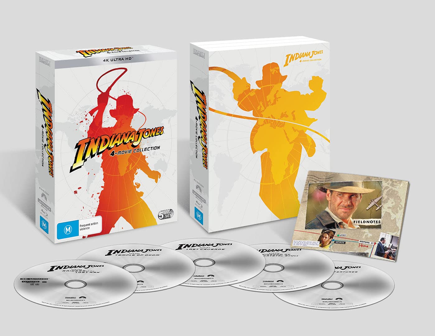 Indiana Jones: The Complete Adventures 4K Ultra HD Blu-ray | Region Free | Action-Adventure Movie Collection for Home Theater & Movie Nights