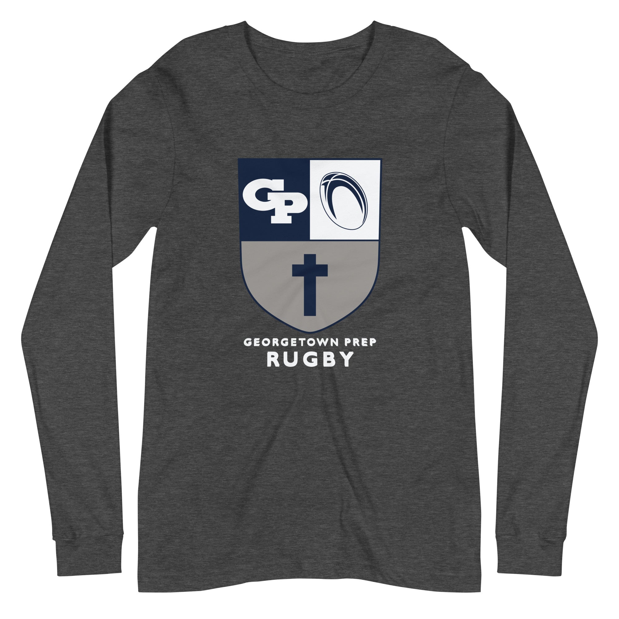 Georgetown Prep Rugby Long Sleeve Social T-Shirt - Comfortable & Stylish for School Events, Games & Casual Wear