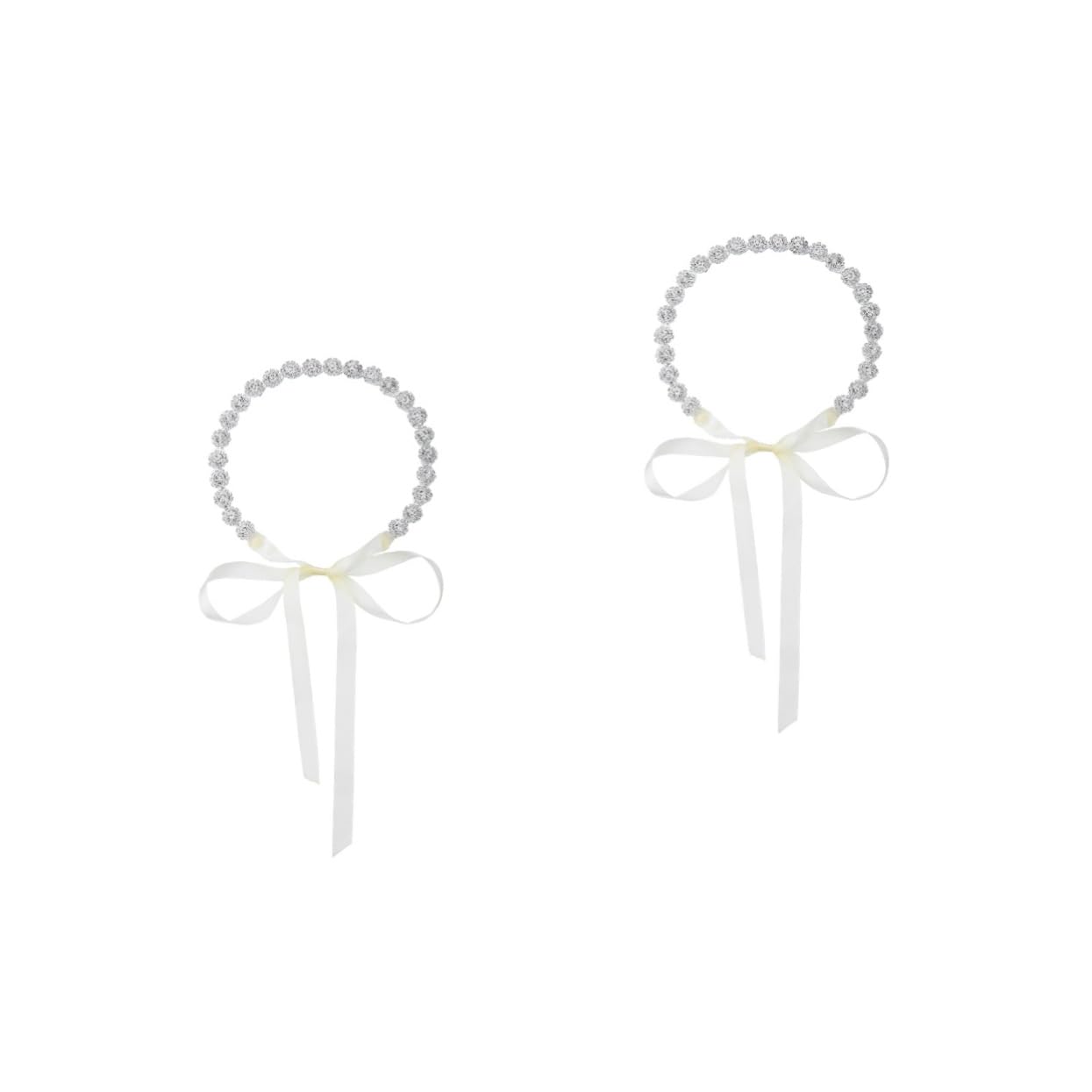 Sparkling Rhinestone Bridal Hair Vine Headband - 2PCs Wedding Hair Accessories for Bride & Kids