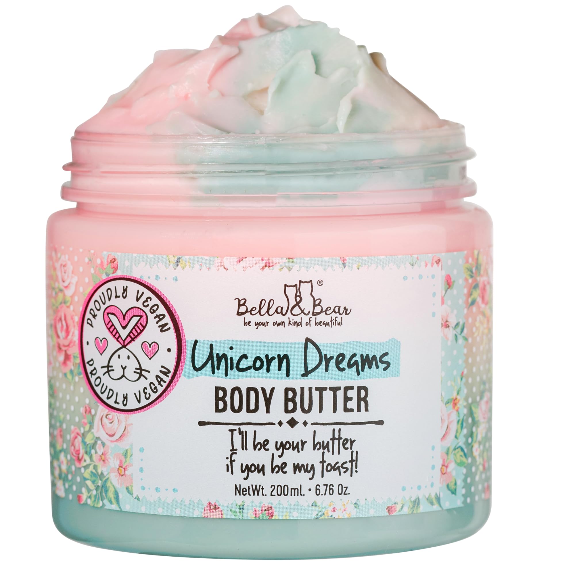Unicorn Dreams Body Scrub, Whipped Bath Soap & Body Butter Gift Set - Exfoliating & Moisturizing Skincare Trio for Spa Day & Self Care