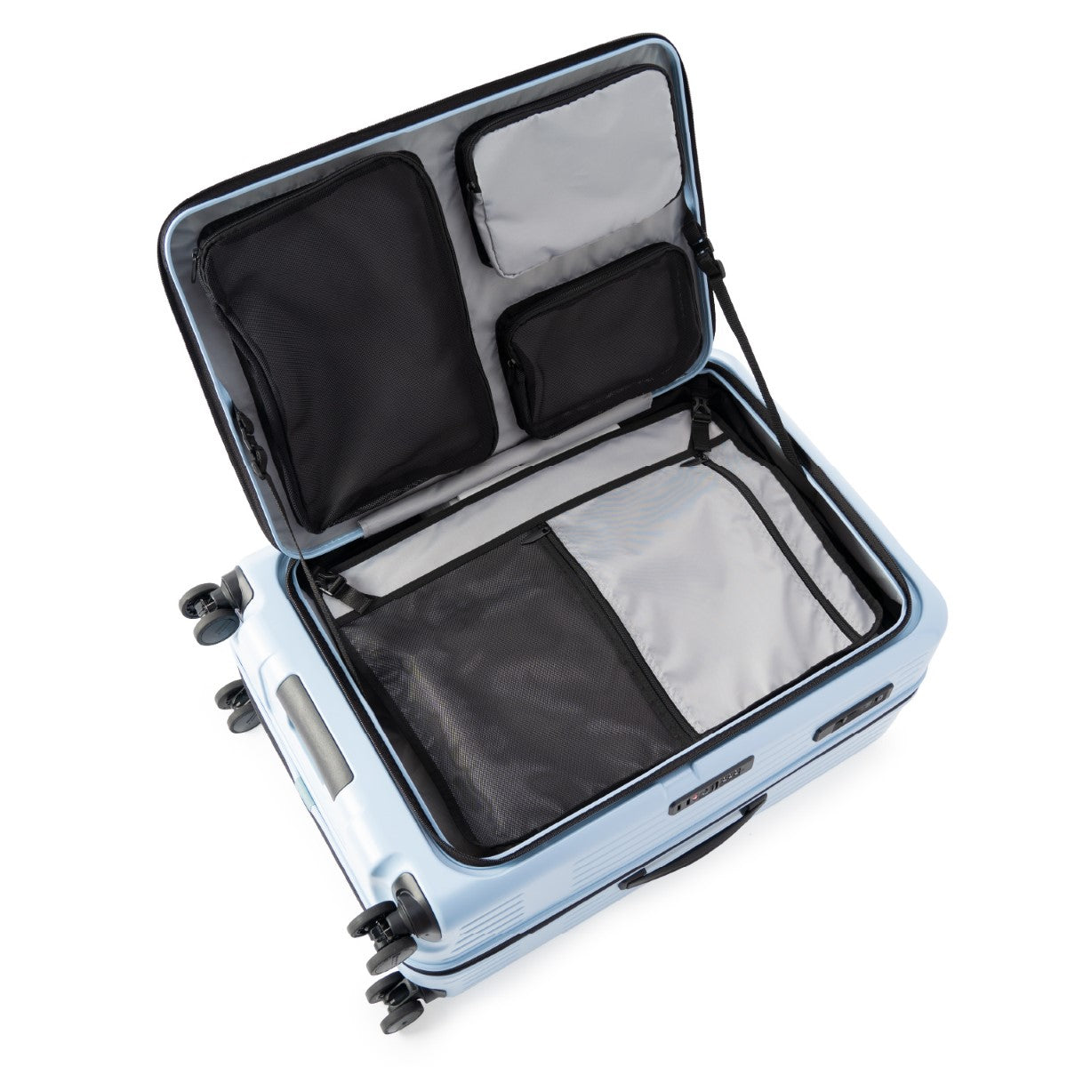 A.L.I MAXBOX 8011 Expandable Luggage with Brake Wheels & Front Cover - Perfect for Air Travel, Business Trips & Family Vacations