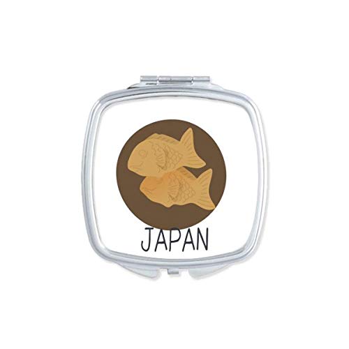 Traditional Japanese Fish Mirror - Portable Double-Sided Compact Makeup Mirror for Travel, Purse & Vanity | DIYthinker