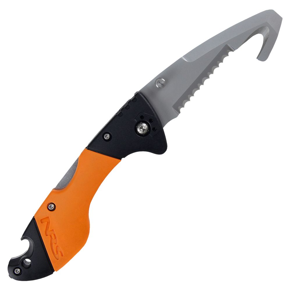 Captain Rescue Knife - Tactical Survival Knife with Glass Breaker & Seatbelt Cutter - Emergency Tool for Outdoor, Camping, Hiking & Car Safety (Black)