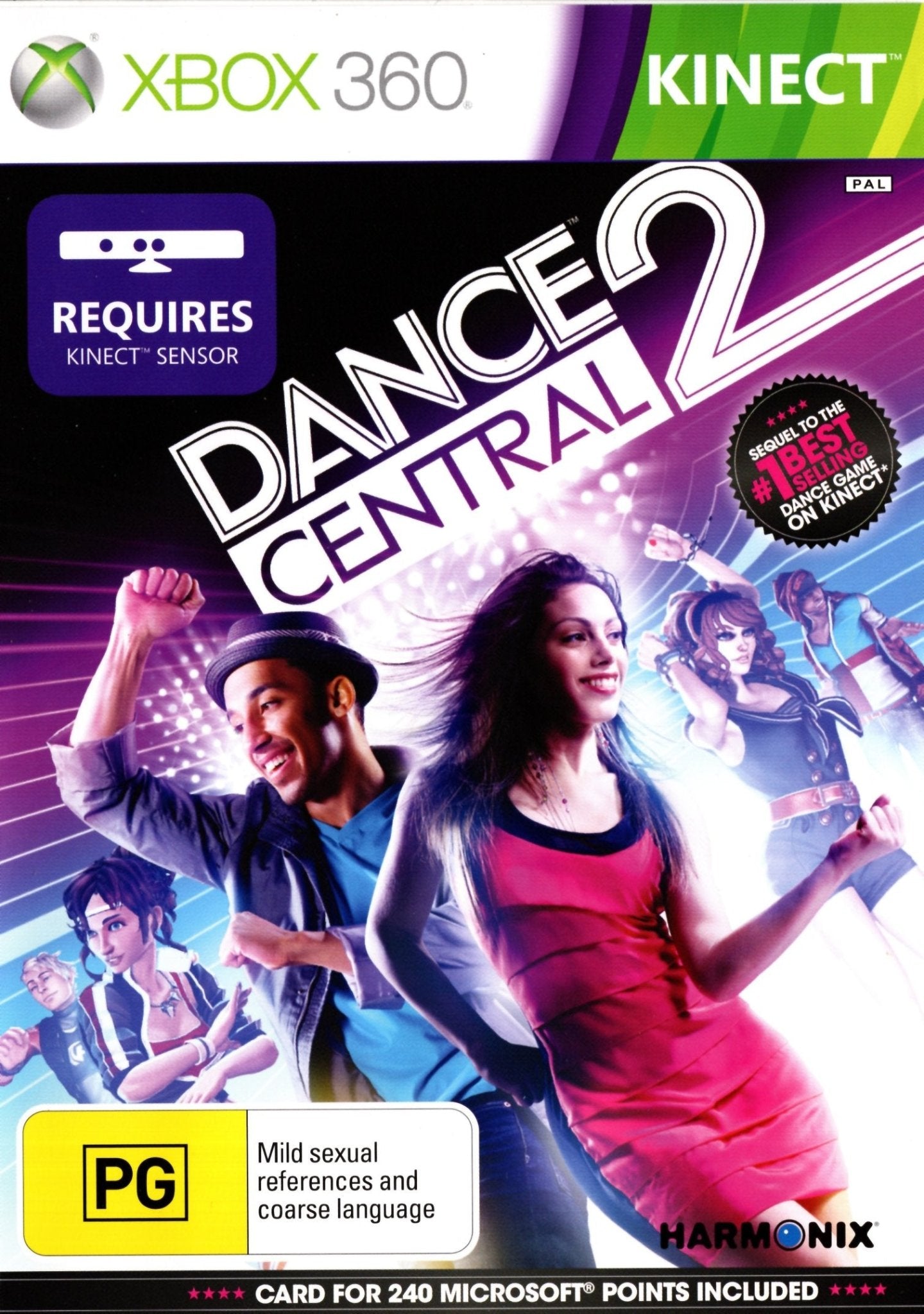 Dance Central 2 - Xbox 360 Game (PAL Version) - Fun Dance Party Game for Family & Friends