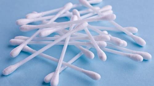 AV CART 100-Pack Safety Tip Paper Stick Cotton Swabs - Gentle Ear Cleaning, Makeup Application & First Aid (100 Count) - Perfect for Home, Travel & Baby Care