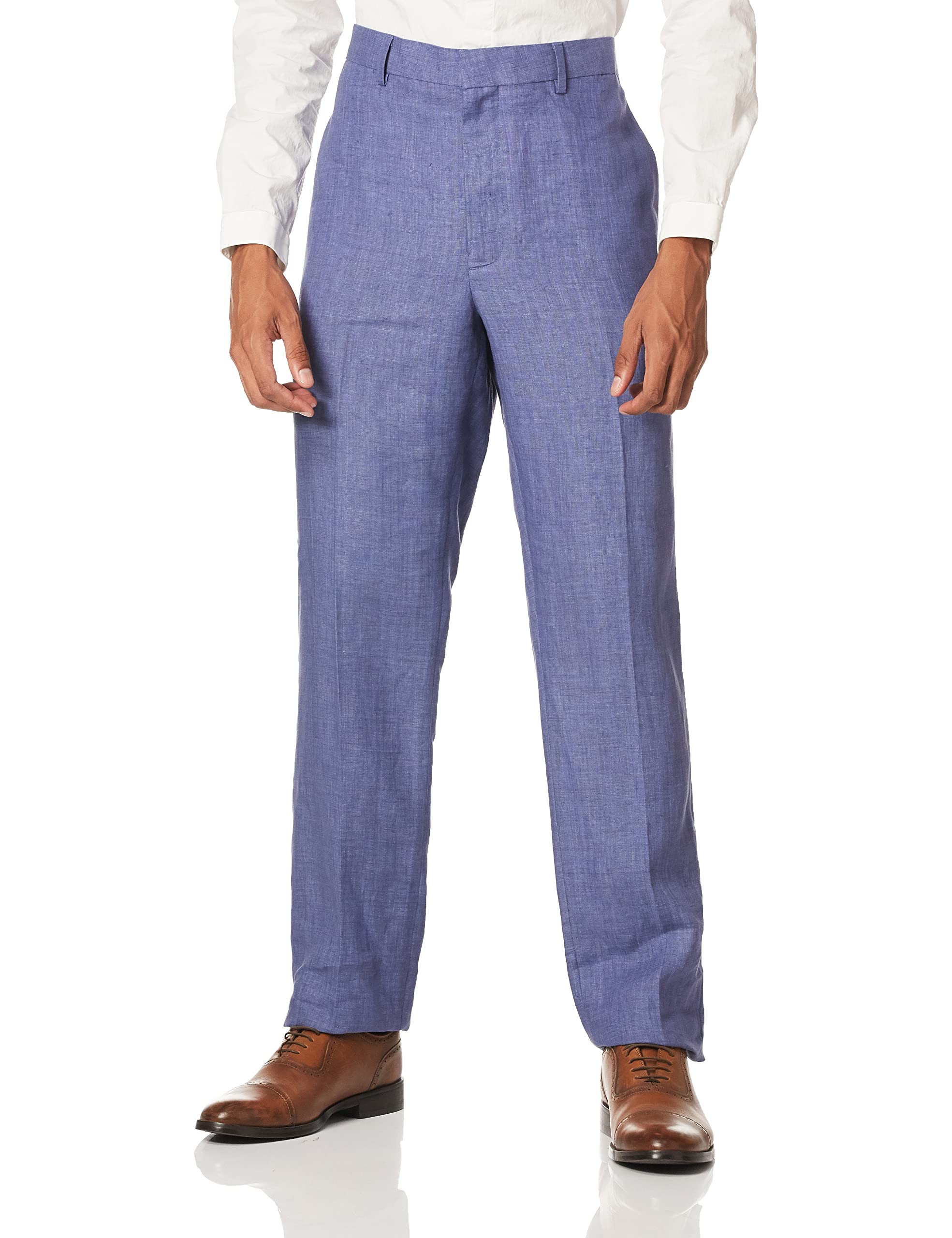 Cubavera Men's Delave 100% Linen Pants - Flat Front Lightweight Breathable Summer Trousers for Casual Wear, Beach & Vacation | Relaxed Fit Comfortable Linen Pants for Men