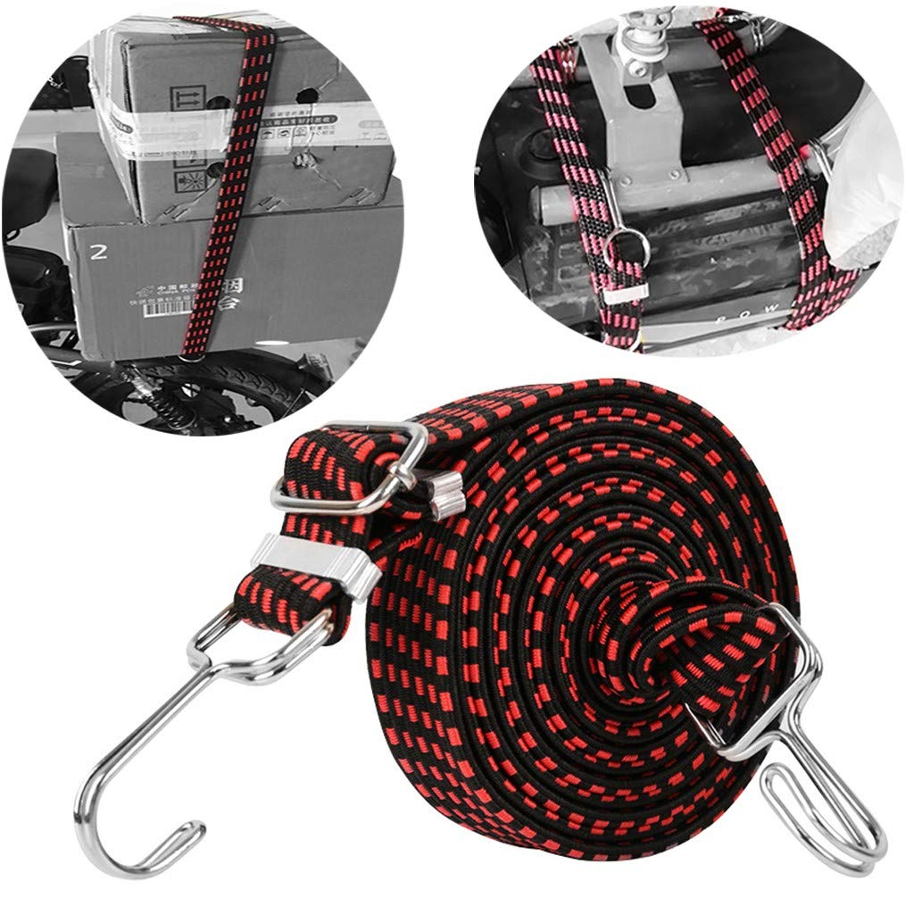 Elastic Luggage Cord - Adjustable Bike & Motorcycle Strap for Securing Loads - Perfect for Cycling, Travel & Outdoor Adventures