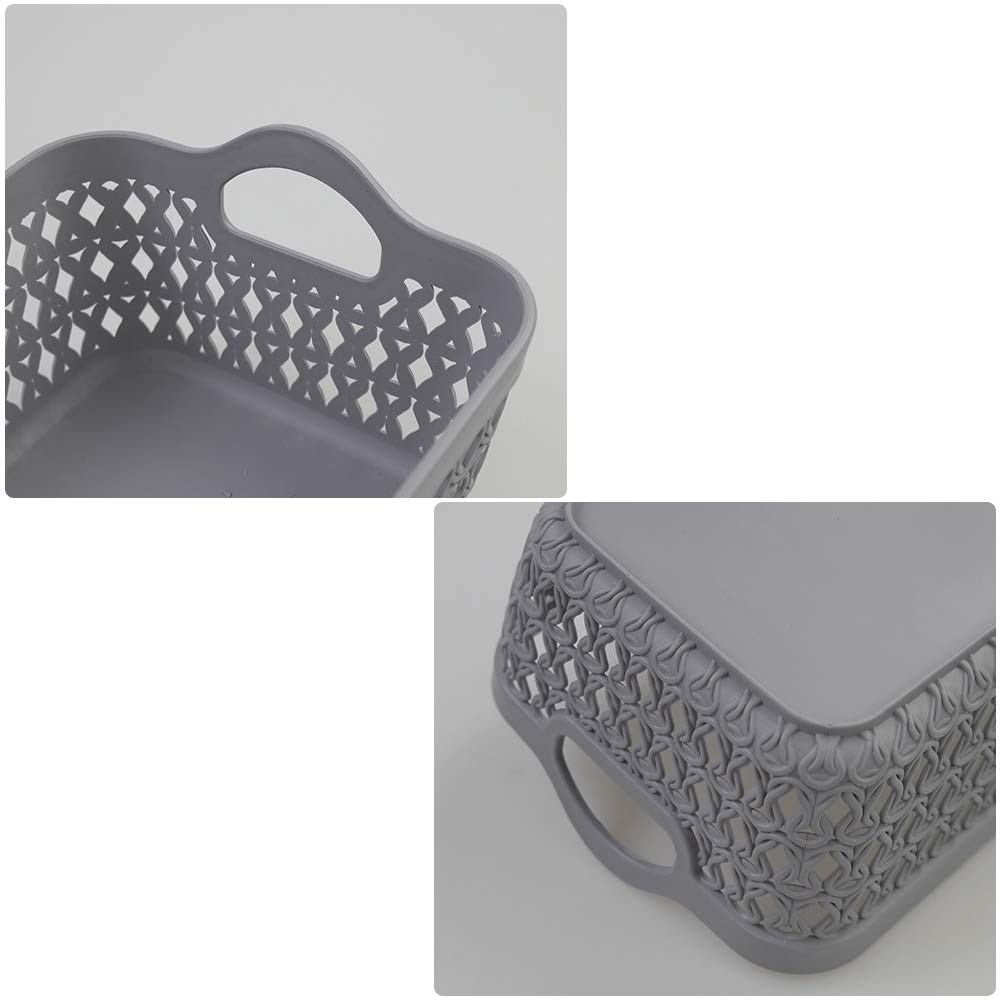 12-Pack Mini Plastic Storage Basket Trays - Organize Small Items, Jewelry, Office Supplies & Crafts - Perfect for Home, Office & DIY Projects