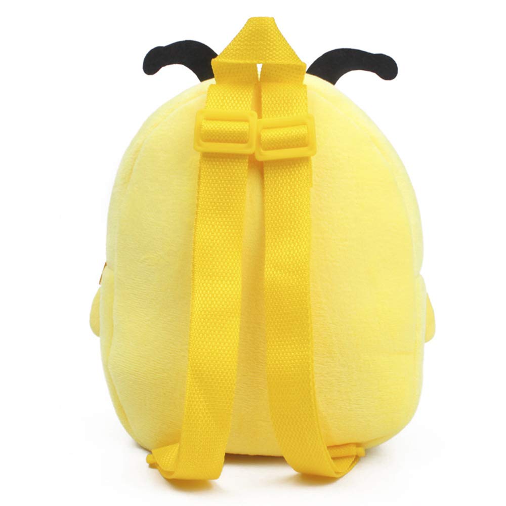 Cute Mini Bee Backpack for Toddlers - Yellow Cartoon Diaper Bag with Leash, School Bookbag for Boys & Girls | Perfect for Daycare, Travel & Outdoor Adventures