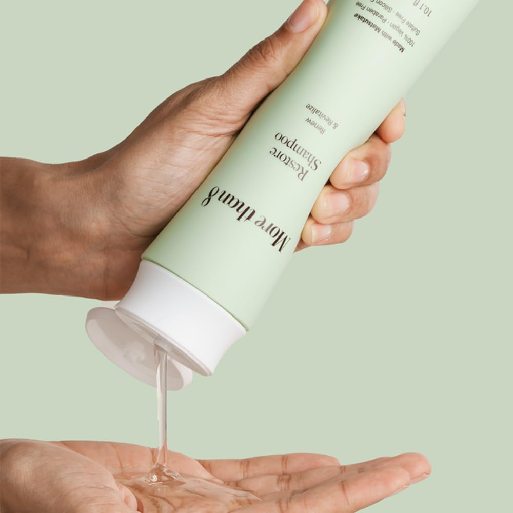 Restore Anti Hair Loss & Hair Growth Shampoo with Matsutake Extract - 300ml Thickening Shampoo for Thinning Hair & Hair Regrowth - Vegan, Paraben-Free Hair Care - Perfect for Daily Use & Scalp Nourishment