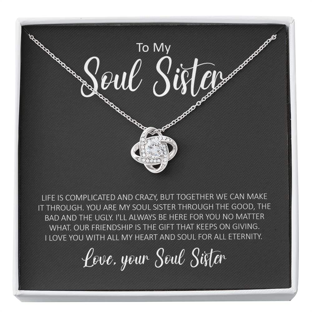 Best Friendship Necklace for Soul Sisters - BFF Birthday Gifts for Her, Matching Jewelry for Unbiological Sisters | Perfect for Anniversaries, Graduation Gifts & Special Occasions