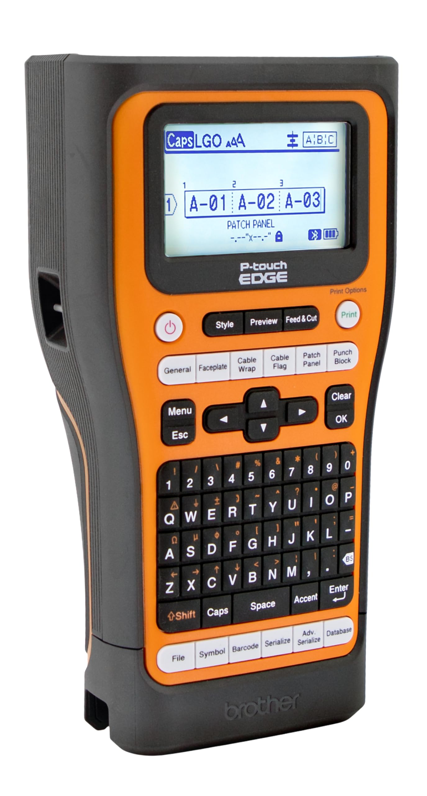 Brother PT-E560BTVP Bluetooth Label Printer - Industrial Handheld Label Maker with Dual Auto-Cutter, 24mm Wide Tape - Perfect for Warehouse, Office, Retail & Home Organization