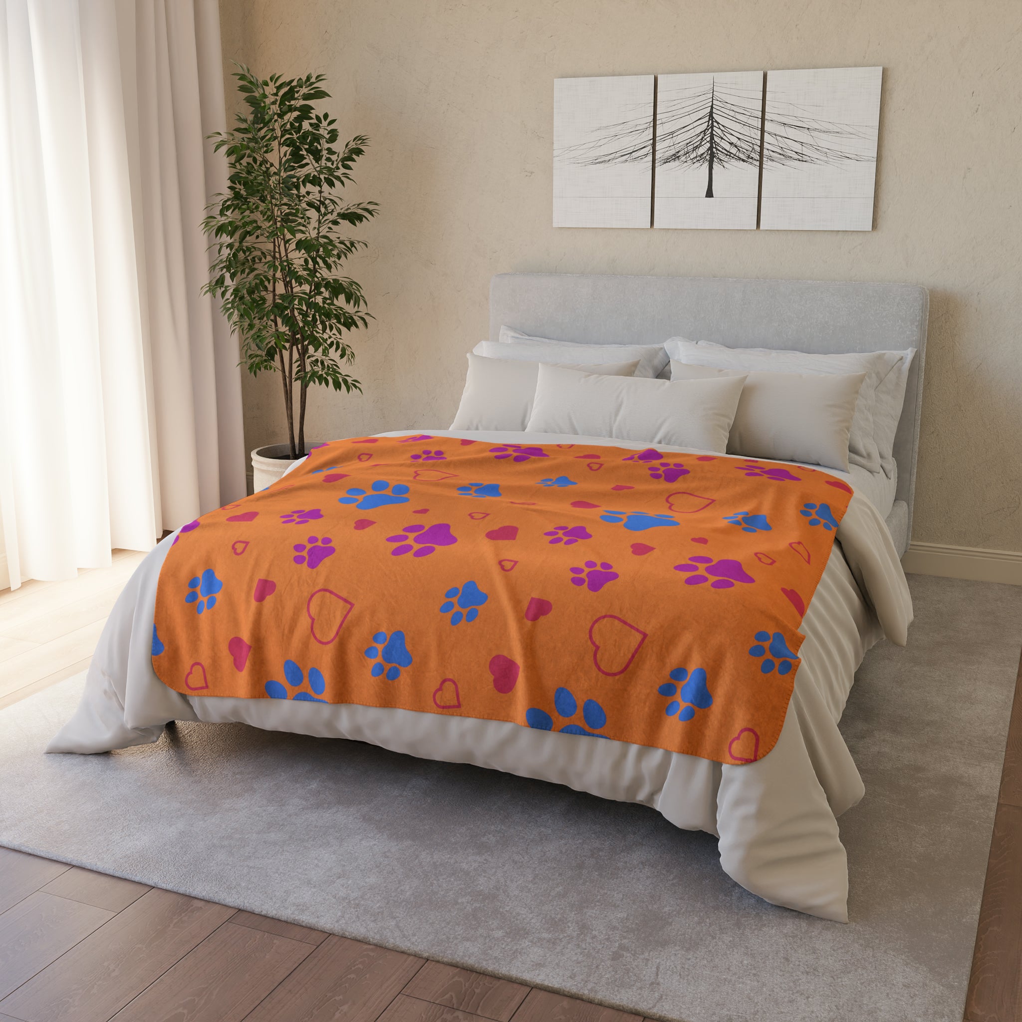 Cozy Dog Fleece Sherpa Blanket - Soft & Warm Pet Throw for Dogs & Dog Lovers - Perfect for Couch, Bed & Winter Snuggles
