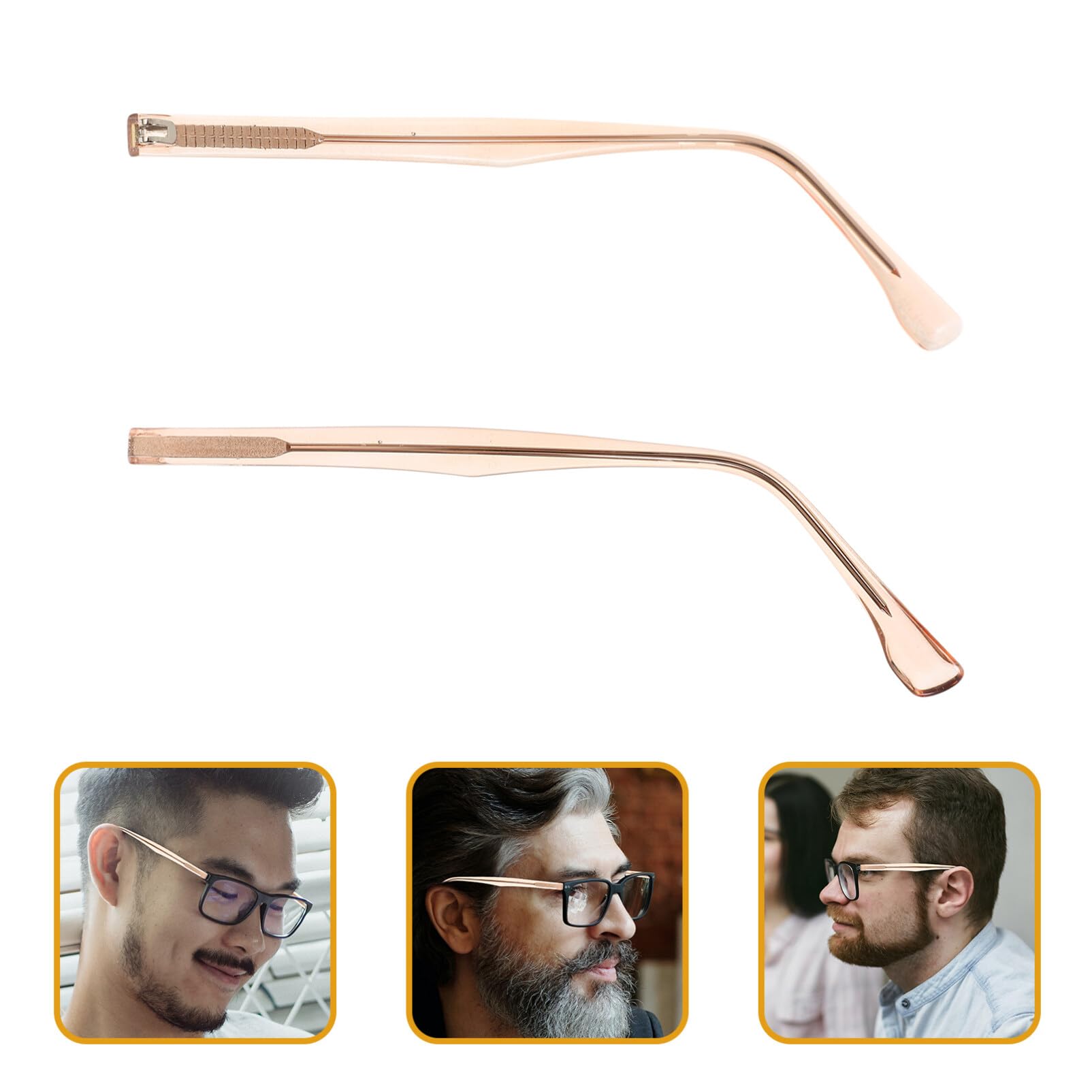 SOLUSTRE 1 Pair Metal Glasses Replacement Arms - Universal Sunglasses & Eyeglass Frame Repair Parts - Durable Glasses Accessories for Men Women (Perfect for Broken Frames, DIY Repairs & Travel Spare Parts)