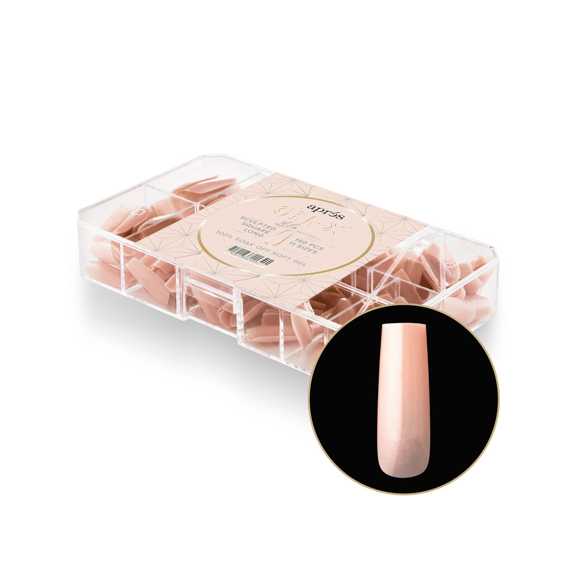 Apres Neutrals Extension Tips 150PCS - Professional Nail Art Kit for Salon & Home Manicure | Perfect for Gel Extensions, Acrylic Nails & DIY Nail Designs