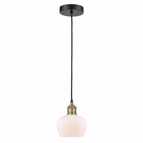 Black Antique Brass / Matte White