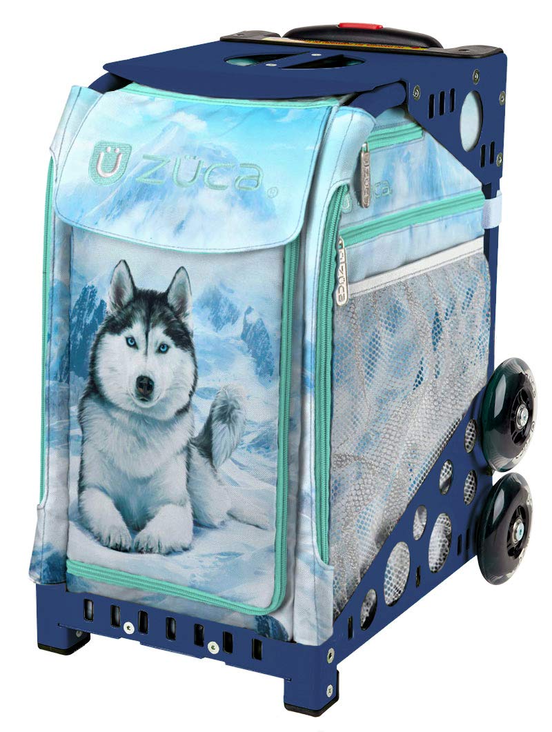 ZUCA Premium Ice Skating Bag for Figure Skates & Hockey Skates - Durable Husky Design with Wheels & Shoulder Strap - Perfect for Skating Rinks, Competitions & Travel