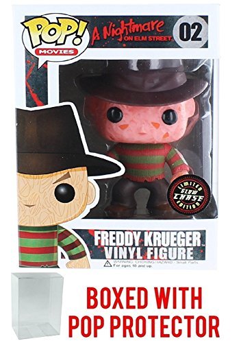 Funko Pop! Movies: A Nightmare on Elm Street - Freddy Krueger Glow in The Dark Chase Vinyl Figure with Pop Box Protector Case | Horror Movie Collectible, Gift for Fans, Display for Home & Office